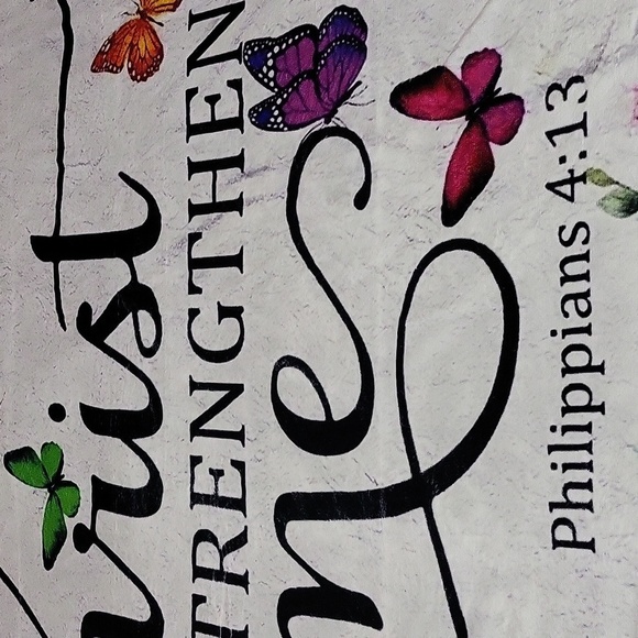 1758- Religious Motivational Blanket Throw NWT - Picture 6 of 9